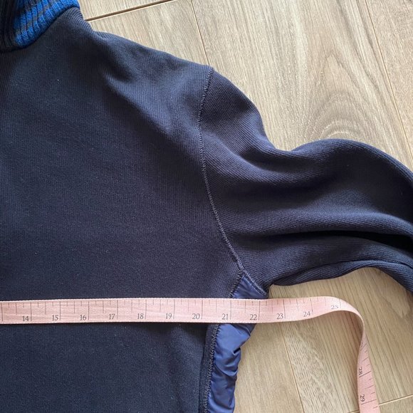 Hugo Boss Navy Cotton Knit Half-Zip Sweater - Picture 8 of 14